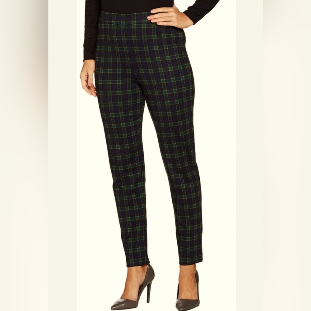 joan rivers Women’s Multicolor  Ankle Pants Size Small stretch comfy work Office